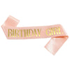 Wholesale Fashion Shoulder Strap Etiquette Belt In Pink And Purple For Birthday Party Made Of Sardine With Color Printing