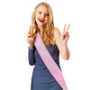 Wholesale Fashion Shoulder Strap Etiquette Belt In Pink And Purple For Birthday Party Made Of Sardine With Color Printing