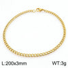 Wholesale Fashion Simple Hip Hop Unisex Titanium Steel Electroplating Treatment Side Flat Chain Geometry Pattern Jewelry Bracelet