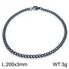 Wholesale Fashion Simple Hip Hop Unisex Titanium Steel Electroplating Treatment Side Flat Chain Geometry Pattern Jewelry Bracelet