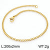 Wholesale Fashion Simple Hip Hop Unisex Titanium Steel Electroplating Treatment Side Flat Chain Geometry Pattern Jewelry Bracelet