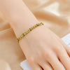 Wholesale Fashion Simple Allmatch Goldplated Stainless Steel Leafpatterned Chain Bracelet