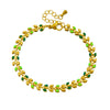 Wholesale Fashion Simple Allmatch Goldplated Stainless Steel Leafpatterned Chain Bracelet