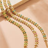 Wholesale Fashion Simple Allmatch Goldplated Stainless Steel Leafpatterned Chain Bracelet