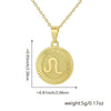 Wholesale Fashion Simple Constellation Necklace Pendant Copper Electroplated For Men And Women