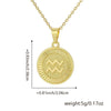 Wholesale Fashion Simple Constellation Necklace Pendant Copper Electroplated For Men And Women