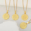 Wholesale Fashion Simple Constellation Necklace Pendant Copper Electroplated For Men And Women