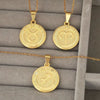 Wholesale Fashion Simple Constellation Necklace Pendant Copper Electroplated For Men And Women