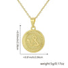 Wholesale Fashion Simple Constellation Necklace Pendant Copper Electroplated For Men And Women