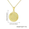 Wholesale Fashion Simple Constellation Necklace Pendant Copper Electroplated For Men And Women