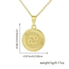Wholesale Fashion Simple Constellation Necklace Pendant Copper Electroplated For Men And Women