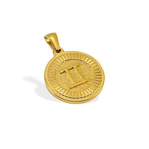 Wholesale Fashion Simple Constellation Pendant Necklace For Men And Women Made Of Stainless Steel With Electroplating Treatment