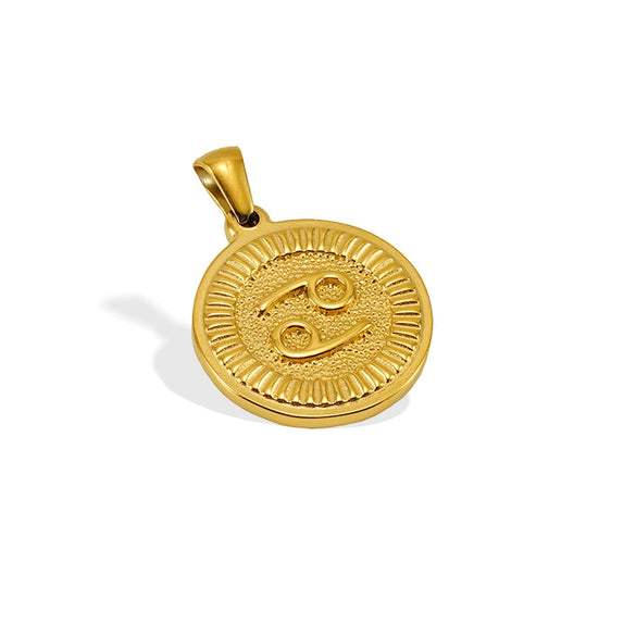 Wholesale Fashion Simple Constellation Pendant Necklace For Men And Women Made Of Stainless Steel With Electroplating Treatment
