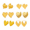 Wholesale Fashion Simple Heart Shape Geometric Stainless Steel Electroplated 18K Gold Women's Earrings