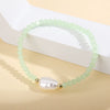 Wholesale Fashion Simple Irregular Pearl And Glass Beaded Bracelet With Geometric Pattern Handmade