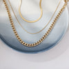 Wholesale Fashion Simple Multilayer Stacked Alloy Necklace With Electroplating For Women