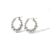 Wholesale Fashion Simple Personality Unisex Stainless Steel Round Bead Earrings With U Shape Geometric Design And Pvd Furnace Real Gold Electroplating