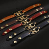 Wholesale Fashion Simple Pu Leather Alloy Geometric Bracelet For Women