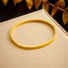 Wholesale Fashion Simple Smooth Gold Plated Stainless Steel Round Geometric Bracelet