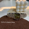 Wholesale Fashion Simple Square Dial Stainless Steel Band Watch For Women