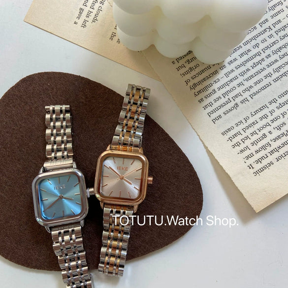 Wholesale Fashion Simple Square Dial Stainless Steel Band Watch For Women