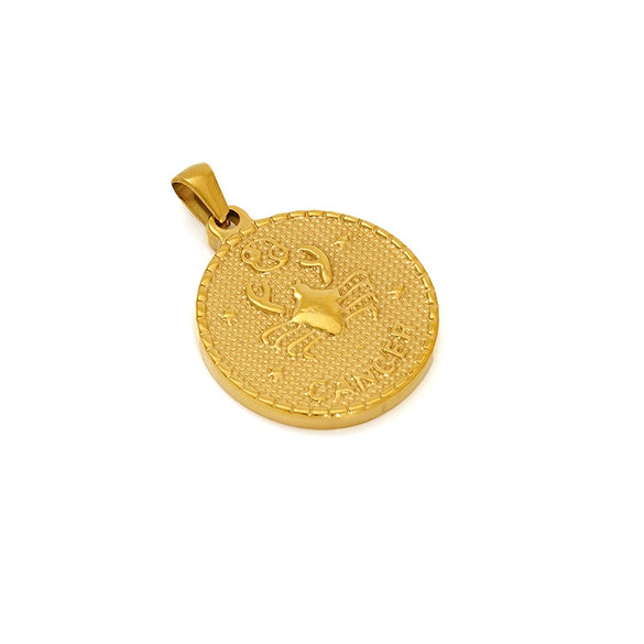 Wholesale Fashion Simple Stainless Steel Constellation Single Pendant With Electroplating For Men And Women