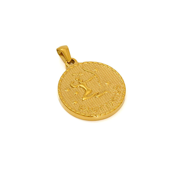 Wholesale Fashion Simple Stainless Steel Constellation Single Pendant With Electroplating For Men And Women