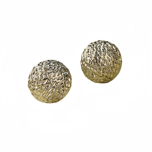 Wholesale Fashion Simple Temperament Round Stainless Steel Earrings With Electroplating Process