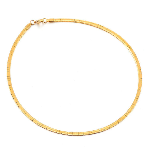 Wholesale Fashion Simple Titanium Steel Square Ring Rhinestone Necklace With Geometric Styling For Women