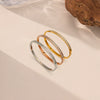 Wholesale Fashion Simple Versatile 18K Gold Plated Stainless Steel Baby's Breath Bracelet Jewelry
