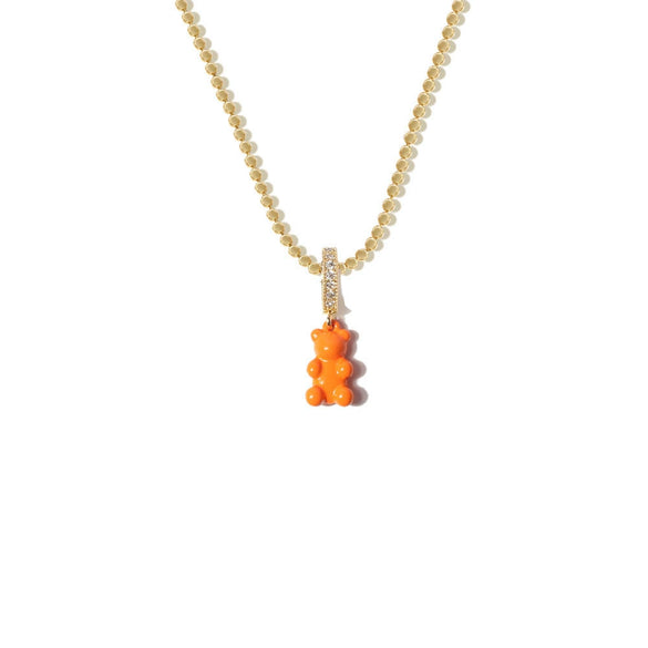 Wholesale Fashion Single Layer Bear Pendant Necklace Made Of Copper With Electroplating Treatment For Women