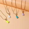 Wholesale Fashion Single Layer Bear Pendant Necklace Made Of Copper With Electroplating Treatment For Women