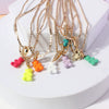 Wholesale Fashion Single Layer Bear Pendant Necklace Made Of Copper With Electroplating Treatment For Women