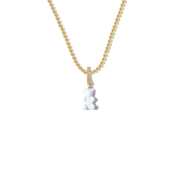 Wholesale Fashion Single Layer Bear Pendant Necklace Made Of Copper With Electroplating Treatment For Women