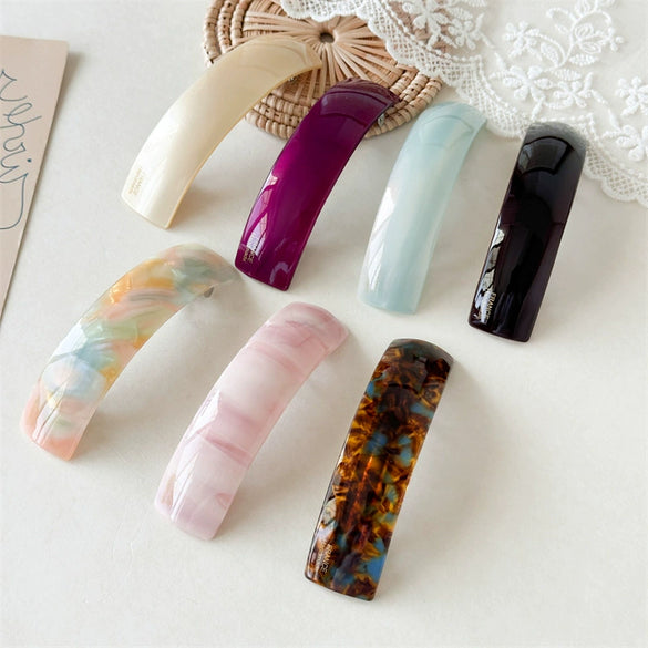 Wholesale Fashion Spring Clip Hairpin For Women Acetic Acid Material