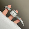 Wholesale Fashion Square Bracelet Watch For Women With Golden Spike Mermaid Design Made Of Alloy And Stainless Steel