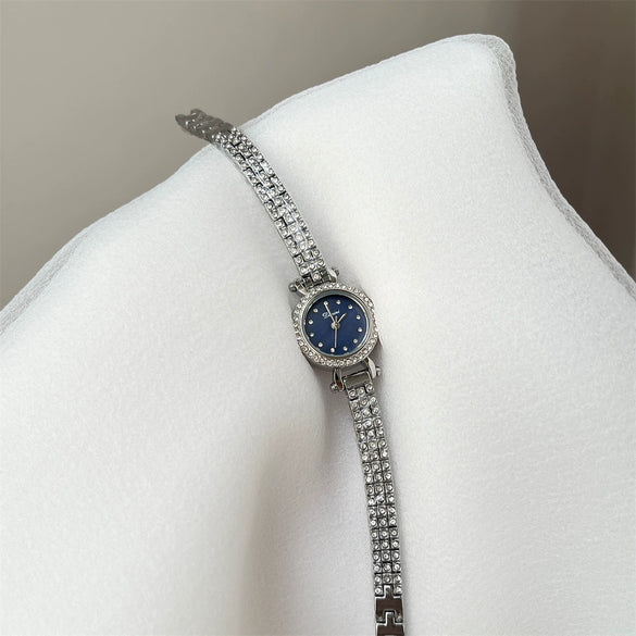 Wholesale Fashion Square Bracelet Watch For Women With Golden Spike Mermaid Design Made Of Alloy And Stainless Steel