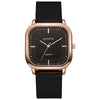 Wholesale Fashion Square Quartz Watch With Silicone Strap Alloy Case And Stainless Steel Buckle For Men And Women
