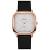 Wholesale Fashion Square Quartz Watch With Silicone Strap Alloy Case And Stainless Steel Buckle For Men And Women
