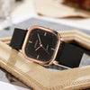 Wholesale Fashion Square Quartz Watch With Silicone Strap Alloy Case And Stainless Steel Buckle For Men And Women