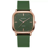 Wholesale Fashion Square Quartz Watch With Silicone Strap Alloy Case And Stainless Steel Buckle For Men And Women