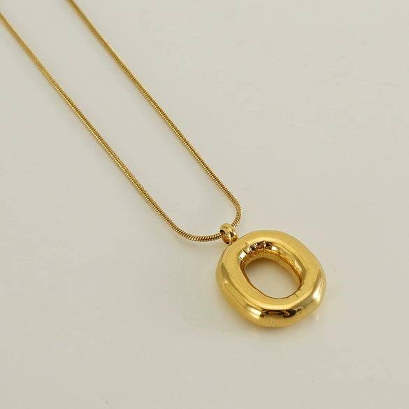 Wholesale Fashion Stainless Steel And Titanium Steel Letter Snake Bone Chain Necklace With Polishing Treatment