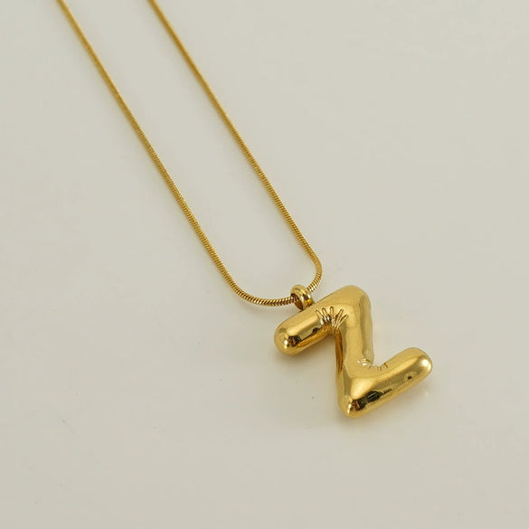 Wholesale Fashion Stainless Steel And Titanium Steel Letter Snake Bone Chain Necklace With Polishing Treatment