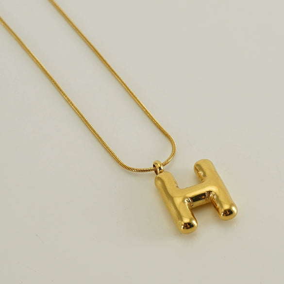 Wholesale Fashion Stainless Steel And Titanium Steel Letter Snake Bone Chain Necklace With Polishing Treatment