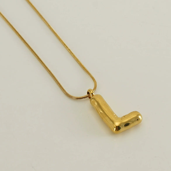 Wholesale Fashion Stainless Steel And Titanium Steel Letter Snake Bone Chain Necklace With Polishing Treatment