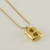 Wholesale Fashion Stainless Steel And Titanium Steel Letter Snake Bone Chain Necklace With Polishing Treatment