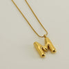 Wholesale Fashion Stainless Steel And Titanium Steel Letter Snake Bone Chain Necklace With Polishing Treatment