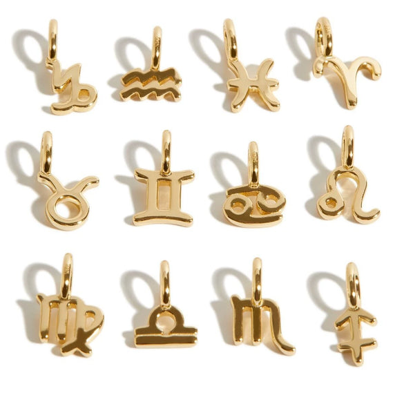 Wholesale Fashion Stainless Steel And Titanium Steel Twelve Constellation Pendant Necklace With Vacuum Plating Color Retention