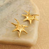 Wholesale Fashion Stainless Steel Earrings And Necklace With Geometric And Star Patterns Electroplated For Women
