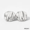 Wholesale Fashion Stainless Steel Earrings With Irregular Square Round Concaveconvex Geometric Design And Electroplating Finish